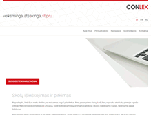 Tablet Screenshot of conlex.lt
